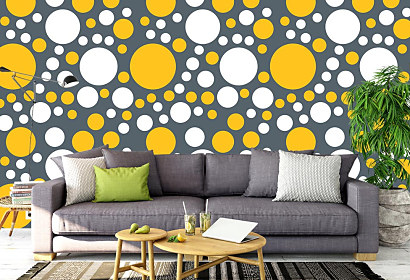 Fototapeta I love retro kruhy circles vintage farby deco